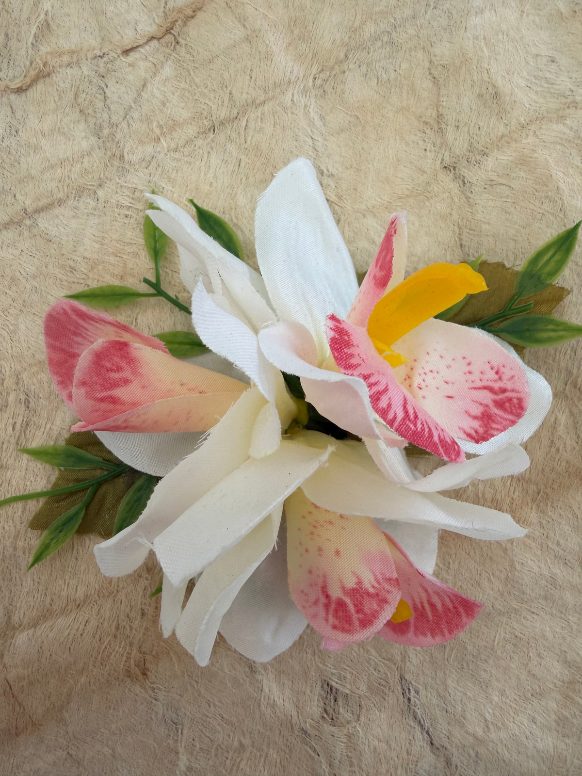 Blushing Pearl Orchid Hair Piece