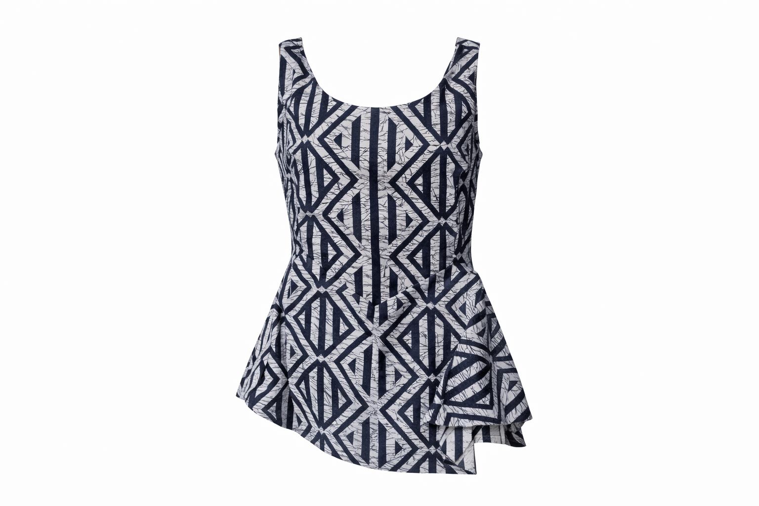 Women’s Polynesian Denim print Blouse