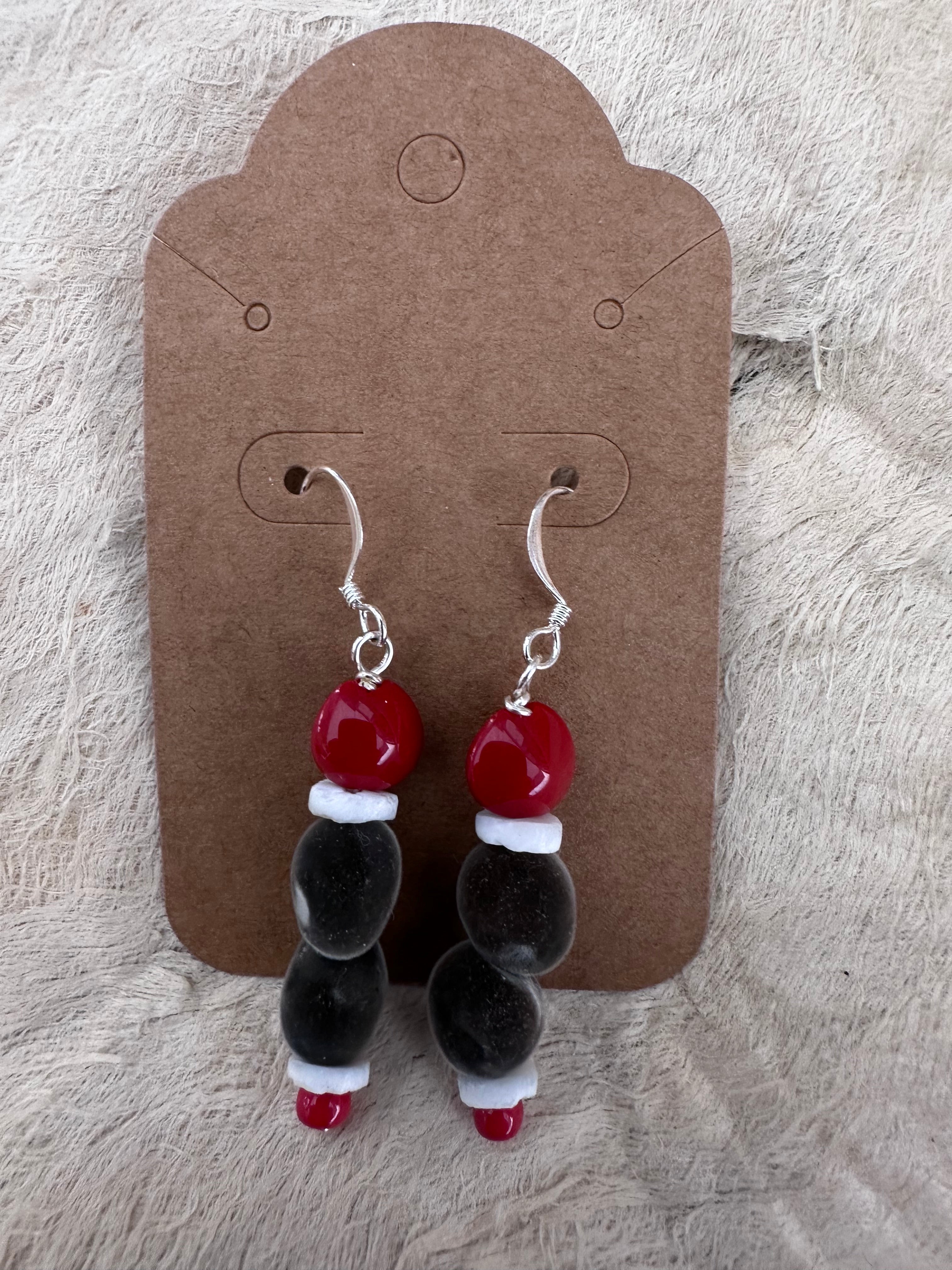 Hua Weleweka with Red Seed Earring