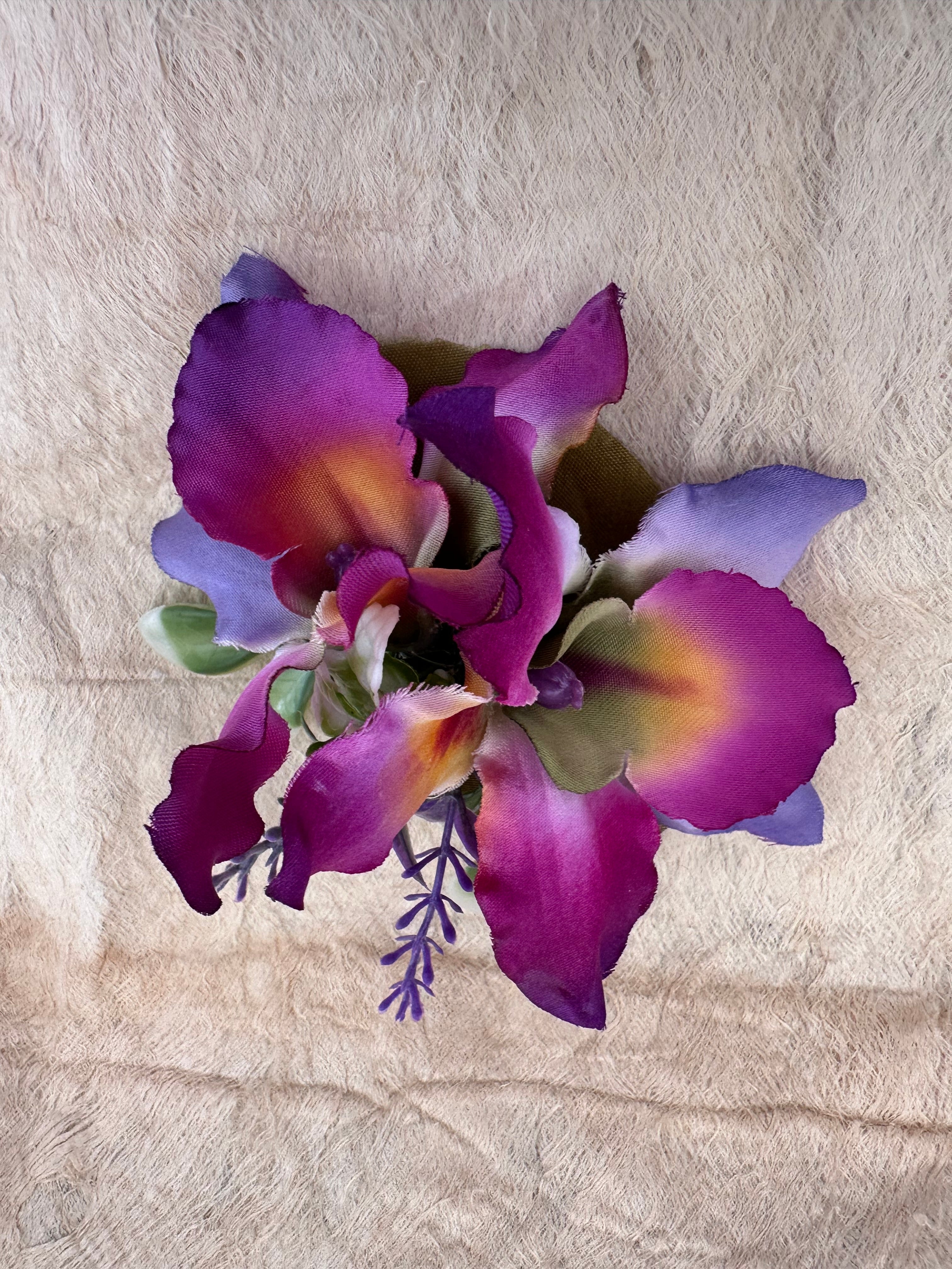 Medium Purple Orchid Hair Clip