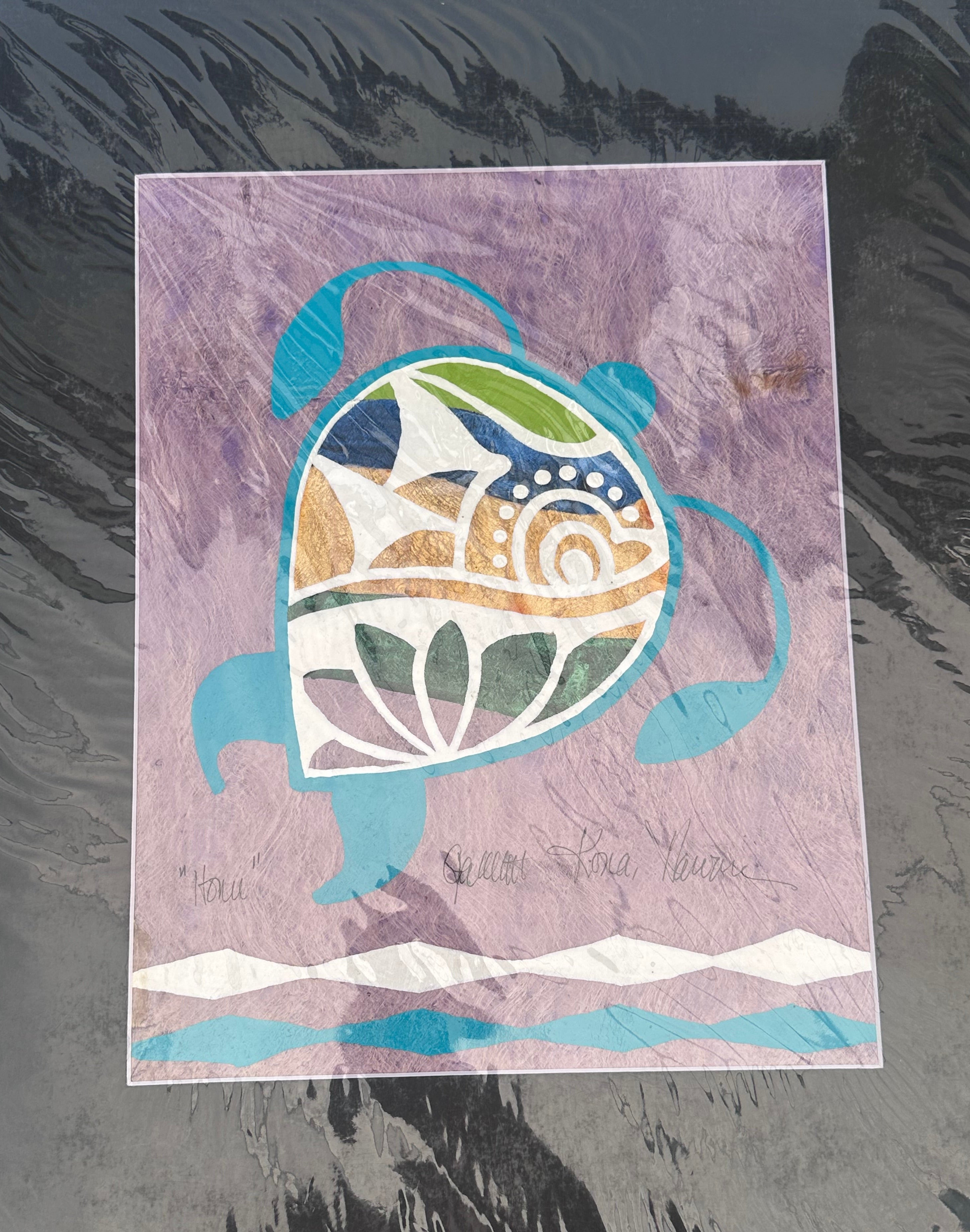16 x 20 Honu Tapaglyph Painting