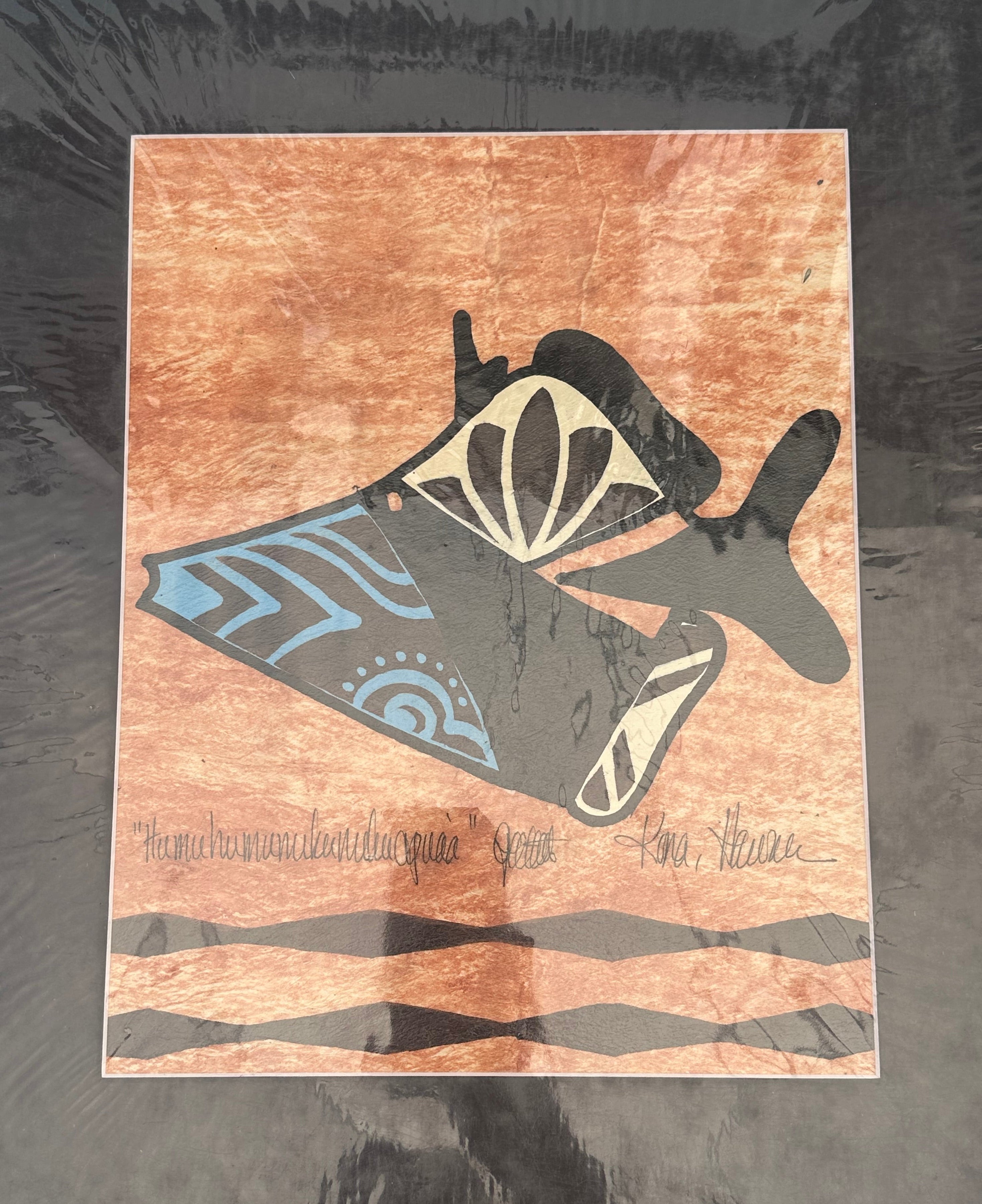 16 x 20 Humuhumunukunukuapua’a Tapaglyph Painting