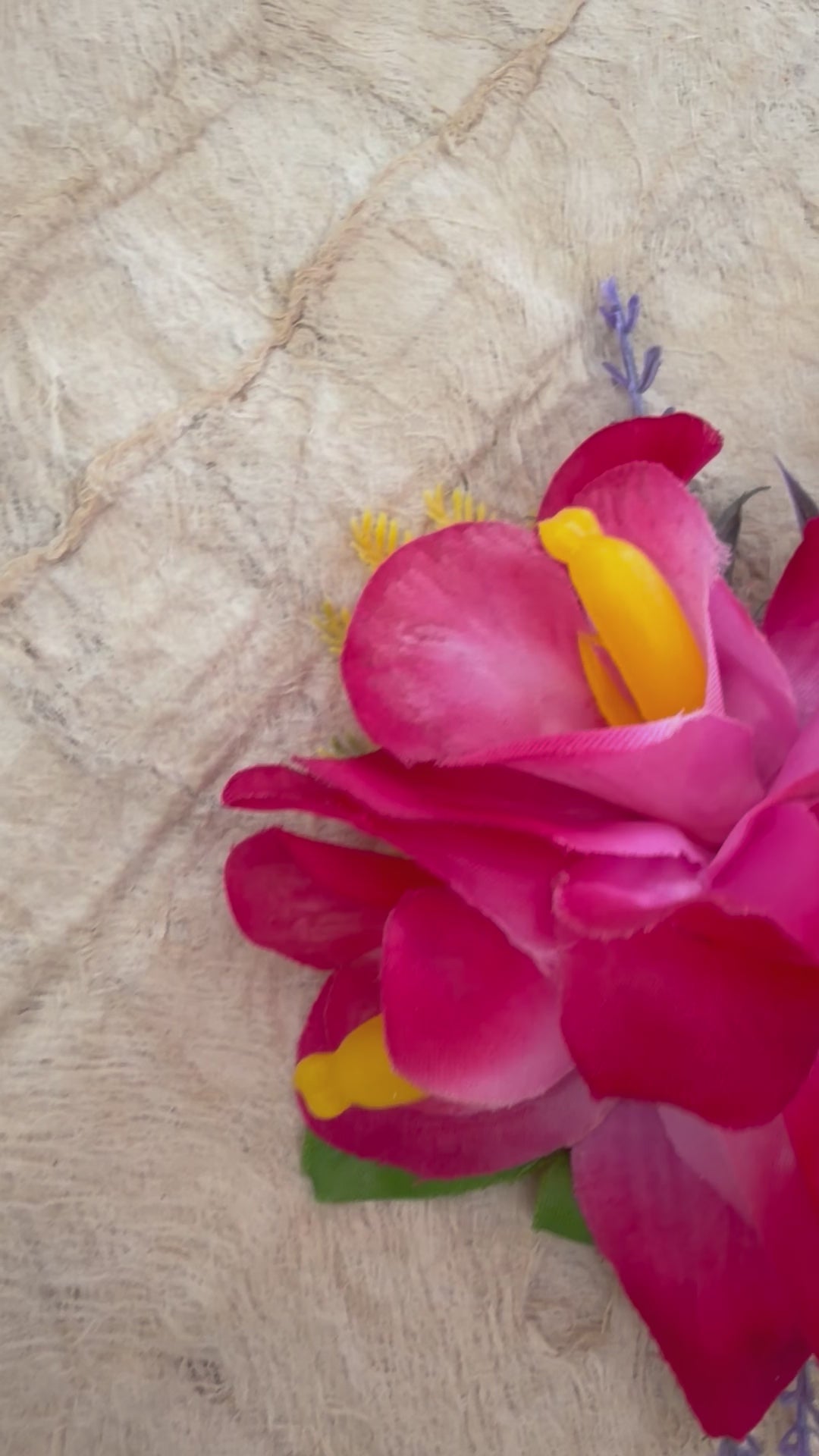 Dragon Fruit Orchid Hair Clip